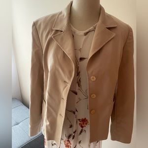 Talbots  Stretch Cream Blazer size 12